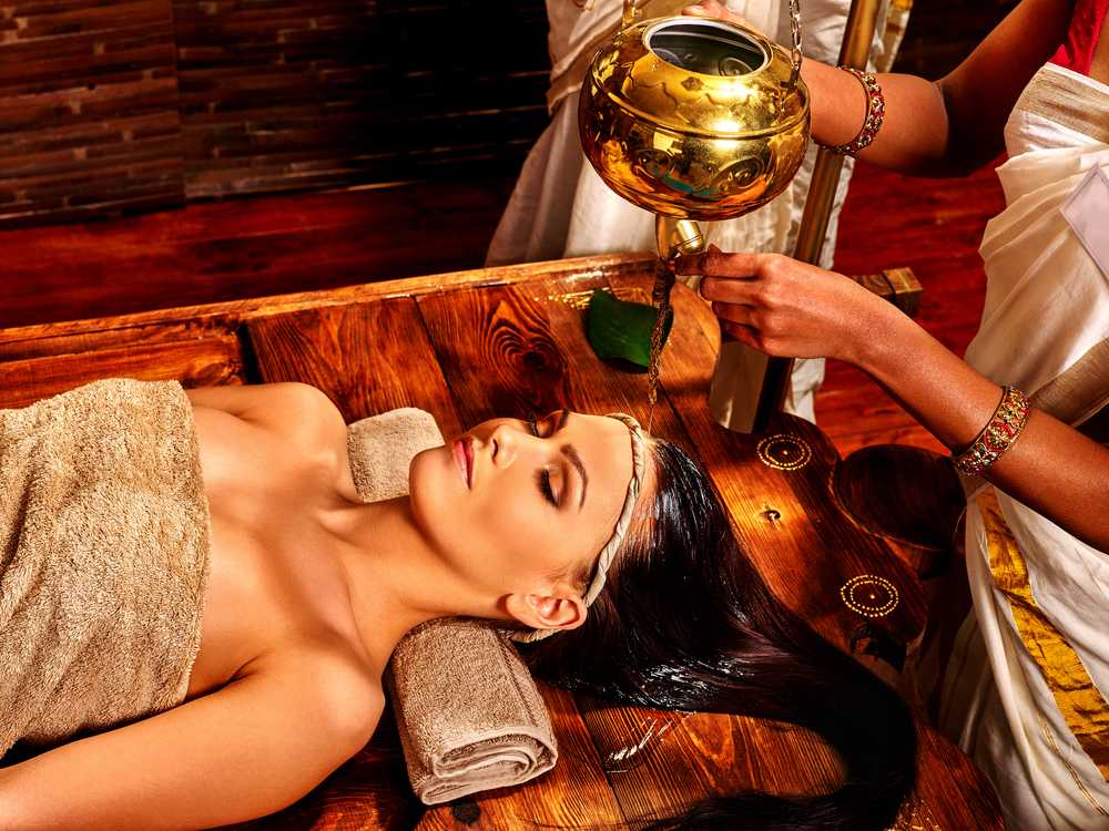 Image Shirodhara treatment in Delhi | Vrikshakalpa Ayurveda